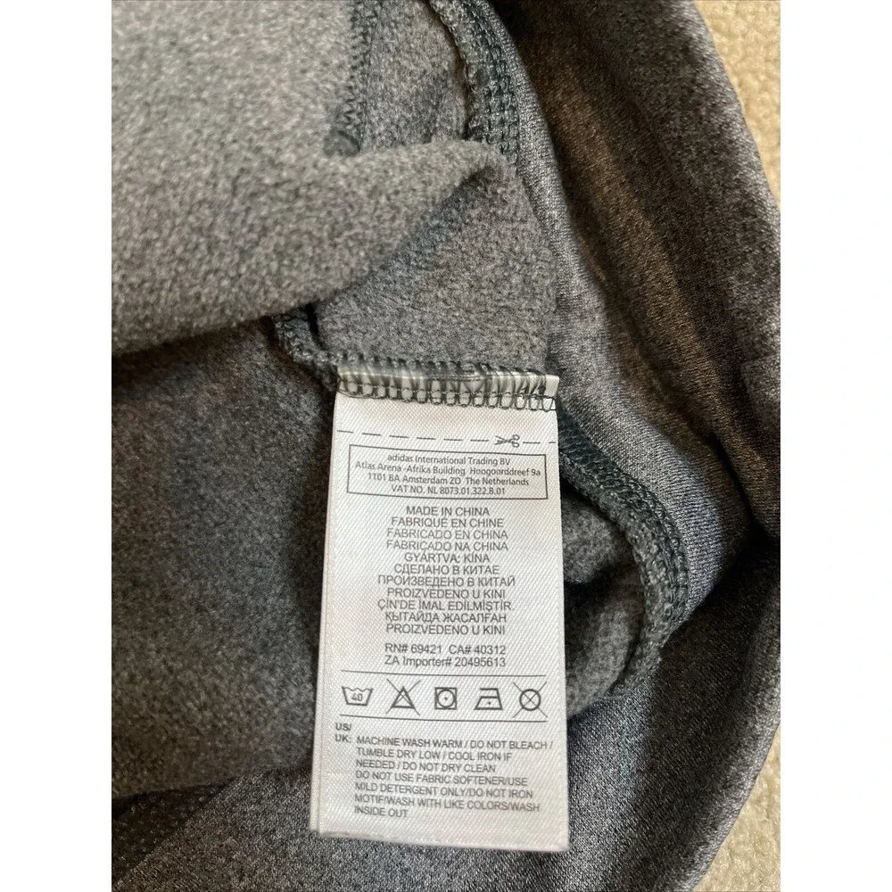 Reebok Hoodie Mens/ Teenagers Gray Printed Logo Speedwick Pull Over Jumper‎ Sz S